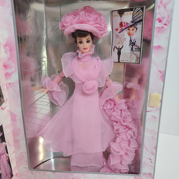 1995 My Fair Lady - Barbie As Eliza Doolittle - Pink Organza Gown - NRFB #15501 - Picture 1 of 9